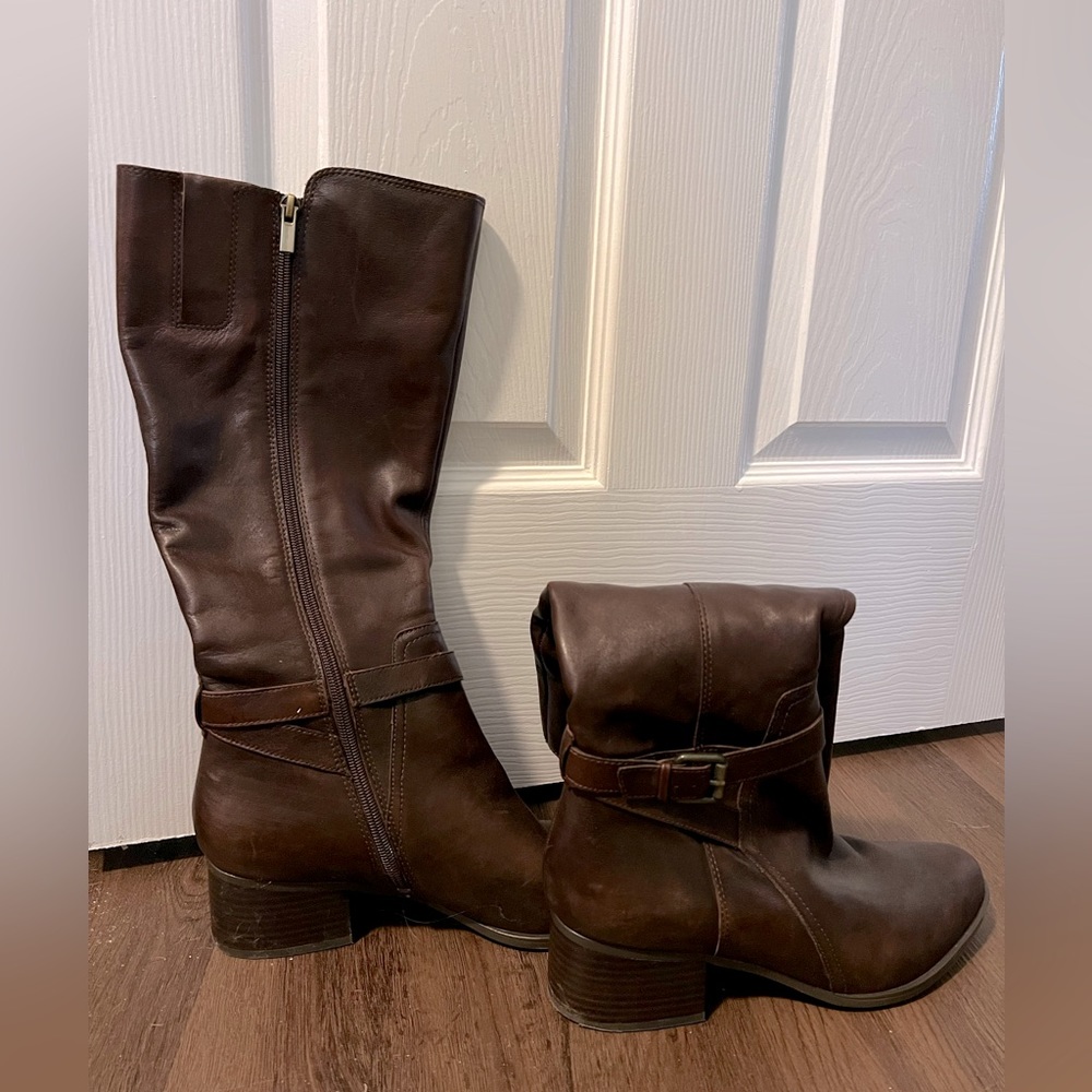 Naturalizer Boot- Brown, Women’s, High Boot